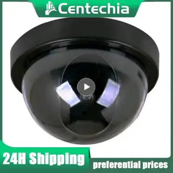 Имитационная камера Поддельная купольная камера CCTV Камера безопасности в помещении С мигающим красным фиктивным светодиодным светом Поддельная камера наблюдения