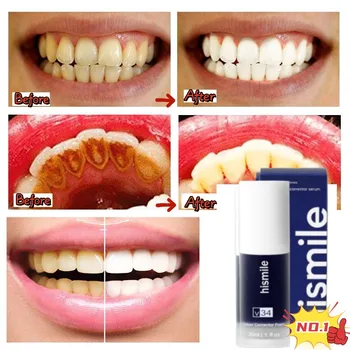 Инструмент для отбеливания зубов HISMILE V34, фиолетовая зубная паста, отбеливающее средство для мгновенного отбеливания зубов, восстановление зубов, уменьшение пожелтения, гигиена