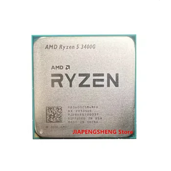 Используемый Четырехъядерный восьмипоточный процессор AMD Ryzen 5 3400GE R5 3400GE 3,3 ГГц мощностью 35 Вт YD3400C6M4MFH с разъемом AM4