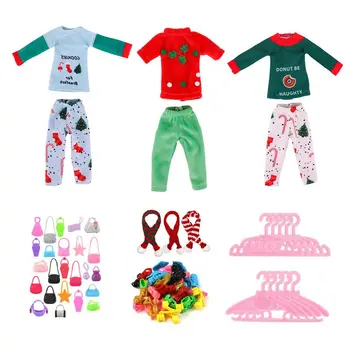 Кавайные предметы Модная кукольная одежда Детские игрушки Мини-одежда Рождественский подарок Бесплатная доставка Вещь для игры Барби 