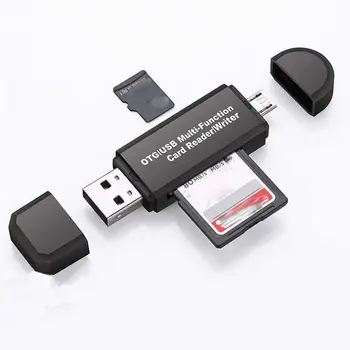Кард-ридер OTG Адаптер Высокоскоростной Micro TF/SD Cardreader USB 2.0 Кард-ридер SD Card Reader USB 2.0 Кард-ридер OTG Hub
