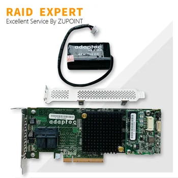 Карта RAID-контроллера ZUPOINT Adaptec ASR-7805 6 Гбит/с, 1 ГБ Кэш-памяти SAS SATA PCI E 3.0, Адаптер для карты расширения
