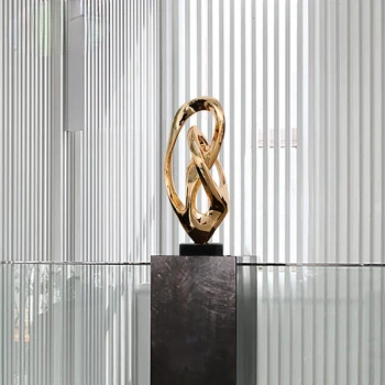 Китайская креативная скульптура ремесла лобби отеля абстрактные украшения из смолы рабочий стол вилла гостиная крыльцо произведение искусства