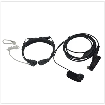 Комплект для видеонаблюдения с 2-проводным горловым микрофоном средней мощности с полупрозрачной трубкой и пальцевым PTT для APX7000, XPR6500, XIR P8200, MTP6550, DP4801