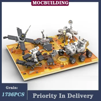Космическая модель Mars Explorer lander Building Block Assembly MOC Planet Коллекция игрушек для космических аппаратов
