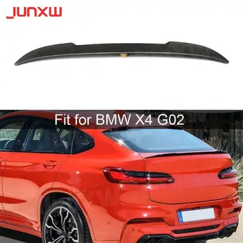 Крылья заднего спойлера из углеродного волокна Для BMW X4 G02, Спойлер 2018-2020, Внешняя отделка заднего багажника, Стайлинг автомобиля