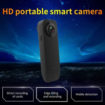 Маленькая мини-камера высокой четкости 1080P home DV, обнаружение движения, мониторинг безопасности 1000 мАч со встроенным аккумулятором на 6 часов