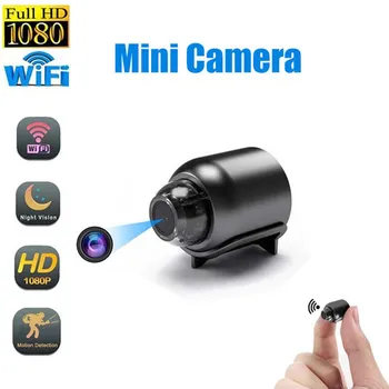 Мини-камера 1080P Wifi IP-камера Защита безопасности Ночного видения Камера наблюдения с обнаружением движения DV Записывающая Видеокамера для дома
