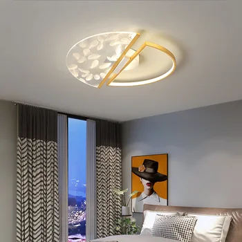 Минимализм, новый дизайн, современные светодиодные потолочные светильники для гостиной, спальни, столовой, кабинета, потолочный светильник с золотой отделкой, светодиодный светильник
