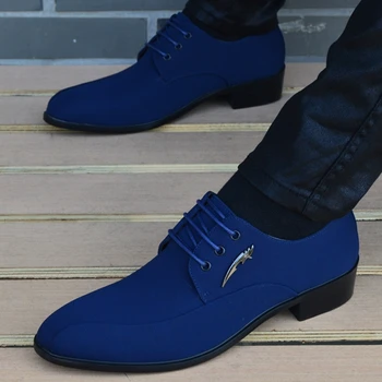 Мужская Классическая деловая обувь, мужские модельные туфли, модные корейские официальные свадебные туфли с острым носком на шнуровке, мужские Zapatos Hombre