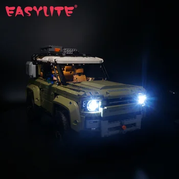 Набор светодиодных ламп EASYLITE для суперкара 42110 Land Rover Defender, автомобильные строительные блоки, набор ламп, игрушки, комплект света, нет модели