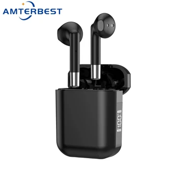 Наушники AMTERBEST AP19 TWS, беспроводные игровые наушники, мини Bluetooth-наушники, спортивная стереогарнитура с зарядным устройством для микрофона