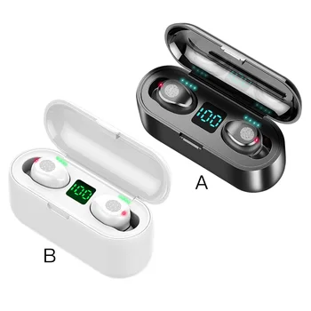 Наушники True Wireless, наушники с шумоподавлением Hi-Fi, Bluetooth-совместимая гарнитура-вкладыши 5 0, Автоматическое сопряжение, наушники черного цвета