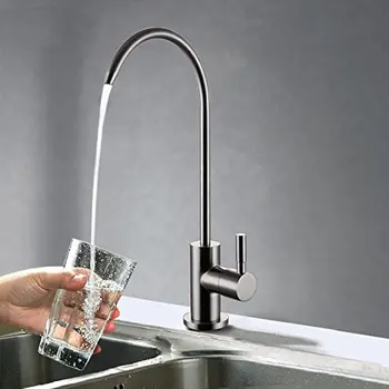 Не содержащий свинца смеситель для напитков Система фильтрации питьевой воды 1/4-дюймовая трубка фильтр из нержавеющей стали кухонный прямой кран для питья