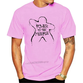 Новая мужская футболка camiseta Carcassonne Power To The Meeple с принтом, женская футболка из 100% хлопка