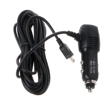 Новый Автомобильный адаптер зарядного устройства с портом Mini/Micro USB 5V 2A для автомобильного видеорегистратора с кабелем длиной 3,5 м