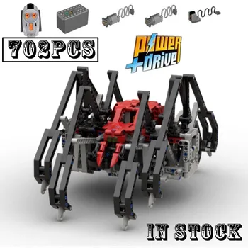 Новый Радиоуправляемый мотор Механический Черный Паук Аранеид Скорпион Модель строительного блока Обучающая Строительная Игрушка Детский Рождественский подарок
