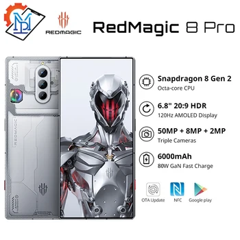Оригинальный Игровой Телефон Nubia Redmagic 8 Pro 5G 6,8 Дюйма 120 Гц AMOLED Snapdragon 8 Gen 2 80 Вт SuperCharge 6000 мАч Смартфон