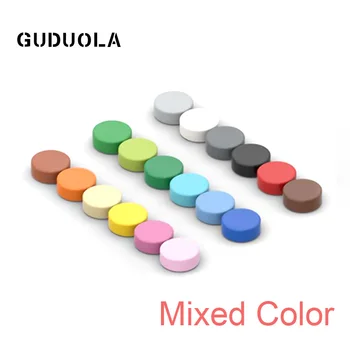 Плитка Guduola 1x1 Круглая 98138 Смешанный цвет Специальный Кирпичный строительный блок MOC с мелкими частицами 300 шт./лот