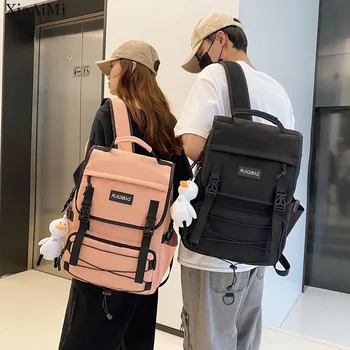 Повседневный рюкзак для пары, корейская версия, Водонепроницаемый рюкзак для путешествий, сумка для компьютера для студентов колледжа