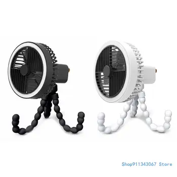 Портативный ручной мини-вентилятор Octopus с 3 передачами и легким Гибким штативом Настольный вентилятор Прямая доставка