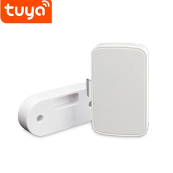 Приложение Tuya Bluetooth, умный замок для ящика, Датчик NFC, Бесключевой Невидимый замок для шкафа, без отверстия, Файл Безопасности, Аппаратный замок для шкафа, Дверной замок
