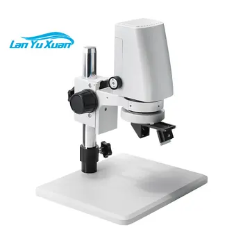 промышленный микроскоп с непрерывным увеличением 7x-230x, вращающийся на 360 градусов 2D 3D микроскоп с регулируемым объективом HD
