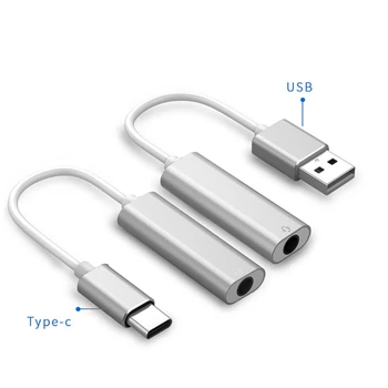 Разъем USB type-C до 3,5 мм стереоразъема, кабель-адаптер для гарнитуры, разъем для внешней звуковой карты