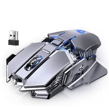 Роскошная перезаряжаемая беспроводная мышь, подходящая для киберспорта, механическая игровая мышь, настольный компьютер, ноутбук