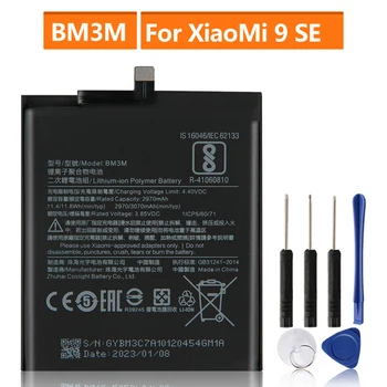 Сменный аккумулятор для XiaoMi Mi9 SE, Mi 9SE BM3M, Аккумуляторная батарея для телефона 3070 мАч