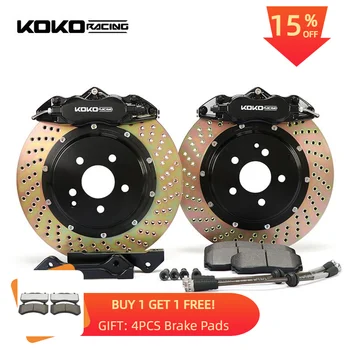 Тормозная система KOKO Racing Комплект Тормозных суппортов с 4 отверстиями и Ротором тормозного диска Автозапчасти для BMW X5 E70