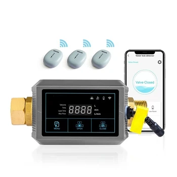 Умный Wifi Bluetooth беспроводной датчик автоматического отключения сигнализации утечки воды, детектор для дома