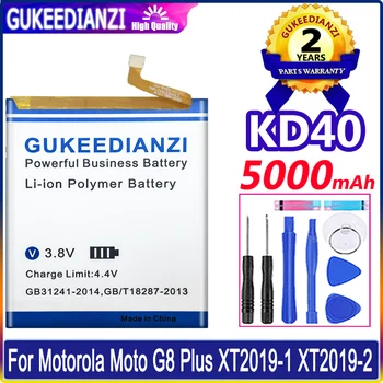Фирменный аккумулятор для телефона 5000 мАч Li-polym Bateria KD40 Для Motorola Moto G8 MotoG8 Plus XT2019-1 XT2019-2 Аккумулятор Большой емкости 