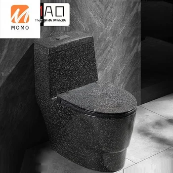 Цветной креативный скандинавский унитаз, супер вращающийся цельный ретро-унитаз, керамический стойкий к запаху черный туалетбиологический унитаз