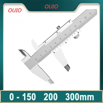 Штангенциркули OUIO Штангенциркуль 0-150 мм 0-200 мм 0-300 мм Точность 0,02 мм Нержавеющая Сталь Измерительный прибор Инструменты Микрометр